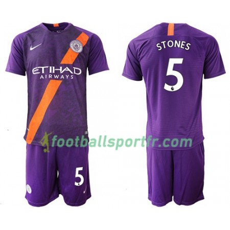 Tenue Manchester City Stones 5 Enfant Troisieme 2018-2019 Maillot de Foot
